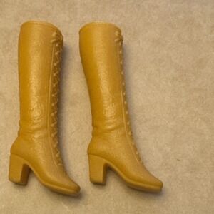 Barbie Mattel Francie Soft Squishy Khaki Boots 1970's Taiwan